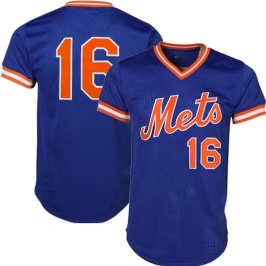 New York Mets #16 Dwight Gooden Royal Alternate Replica Player Jersey Baseball Jerseys