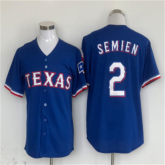 Los Angeles Dodgers #2 Marcus Semien Royal Home Authentic Patch Jersey Baseball Jerseys