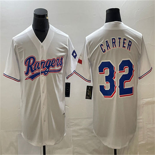 Los Angeles Dodgers #32 Evan Carter White Home Authentic Patch Jersey Baseball Jerseys