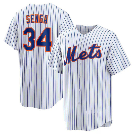 New York Mets #34 Kodai Senga White Home Replica Player Jersey Baseball Jerseys