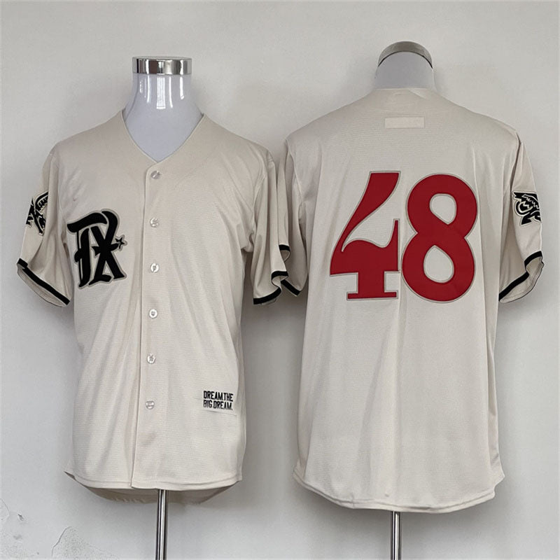 Texas Rangers #48 Cream 2023 City Connect Authentic Jersey Baseball Jerseys