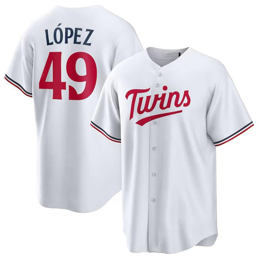 Minnesota Twins #49 Pablo López White Home Limited Player Baseball Jersey