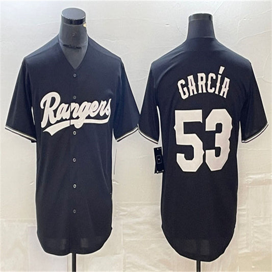 Los Angeles Dodgers #53 Adolis García Black Home Authentic Patch Jersey Baseball Jerseys