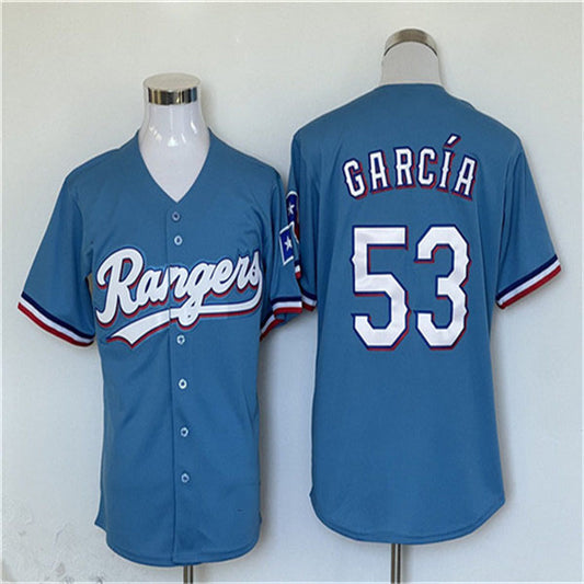 Los Angeles Dodgers #53 Adolis Garcia Blue Home Authentic Patch Jersey Baseball Jerseys