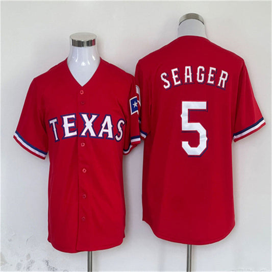 Los Angeles Dodgers #5 Corey Seager Red Home Authentic Patch Jersey Baseball Jerseys