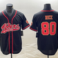 SF.49ers #80 Jerry Rice Black Red With Patch Cool Base Stitched Baseball Jersey
