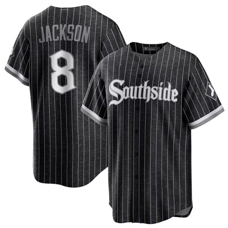 Chicago White Sox #8 Bo Jackson Black City Connect Replica Player Jersey Baseball Jerseys