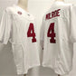 A.Crimson Tide #4 Jalen Milroe White 2023 F.U.S.E. Stitched College Jerseys