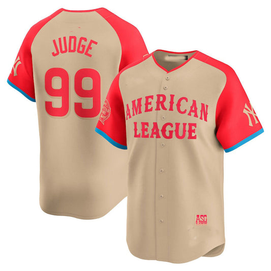 American League #99 Aaron Judge 2024 All-Star Game Limited Player Jersey - Cream Baseball Jerseys