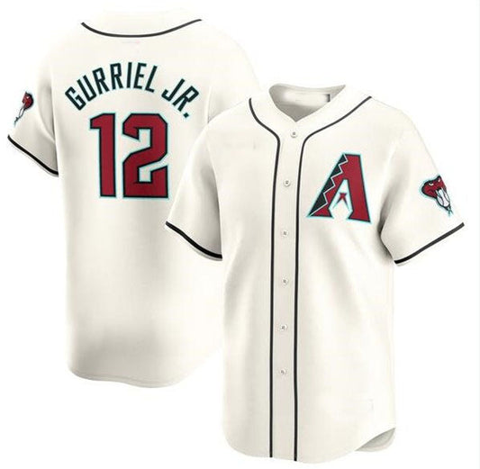 Arizona Diamondbacks #12 Lourdes Gurriel Jr. 2023-24 Cream Cool Base Stitched Baseball Jersey