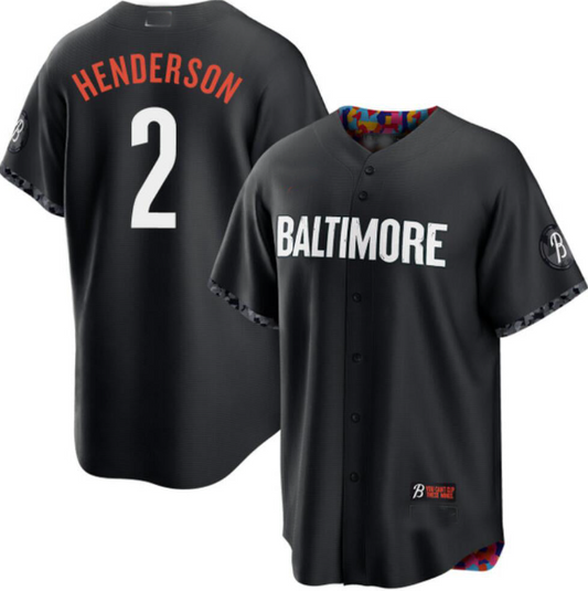 Baltimore Orioles #2 Gunnar Henderson Baseball City Jersey