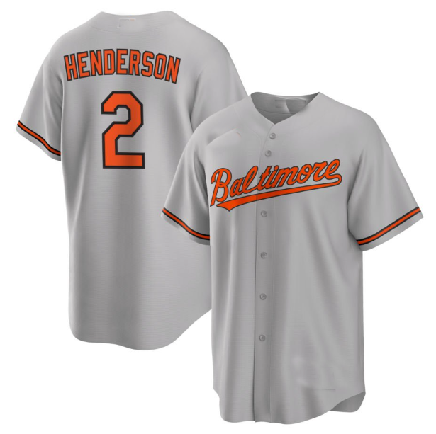 Baltimore Orioles #2 Gunnar Henderson Grey Baseball Jersey