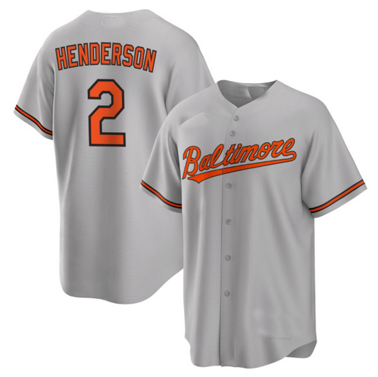 Baltimore Orioles #2 Gunnar Henderson Grey Baseball Jersey