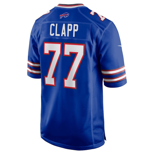 B.Bills #77 Will Clapp Game Jersey - Royal Football Jerseys