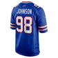 B.Bills #98 Austin Johnson Game Jersey - Royal Football Jerseys