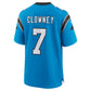 C.Panthers #7 Jadeveon Clowney Alternate Game Jersey - Blue American Football Jerseys