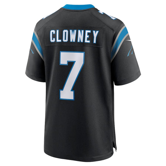 C.Panthers #7 Jadeveon Clowney Game Jersey - Black American Football Jerseys