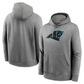 C.Panthers Heather Gray Primary Logo Long Sleeve Hoodie T-Shirt Jerseys