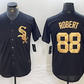 Chicago White Sox #88 Luis Robert Black Gold Cool Base Stitched Baseball Jersey