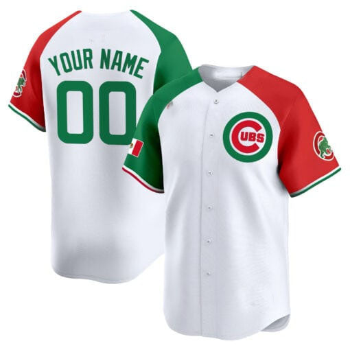 Custom Chicago Cubs Mexico Vapor Premier Limited V3– All Stitched Baseball Jersey