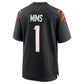 C.Bengals #1 Amarius Mims 2024 Draft First Round Pick Player Game Jersey - Black American Football Jerseys