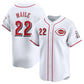 Cincinnati Reds #22 Luke Maile White Home Limited Stitched Baseball Jersey