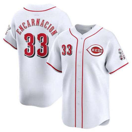 Cincinnati Reds #33 Christian Encarnacion White Home Limited Baseball Stitched Jersey