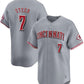 Cincinnati Reds #7 Spencer Steer Gray Away Limited Stitched Baseball Jersey