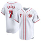 Cincinnati Reds #7 Spencer Steer White Home Limited Stitched Baseball Jersey