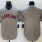 Cleveland Guardians Gray Blank Cool Base Stitched Baseball Jersey