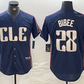 Cleveland Guardians #28 Tanner Bibee Navy 2024 City Connect Limited Stitched Baseball Jerseys