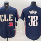 Cleveland Guardians #38 Steven Kwan Number Navy 2024 City Connect Limited Stitched Baseball Jerseys