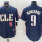 Cleveland Guardians #9 Kyle Manzardo Number Navy 2024 City Connect Limited Stitched Baseball Jerseys