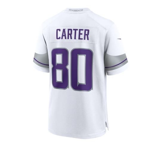 MN.Vikings #80 Cris Carter Alternate Retired Player Game Jersey - White American Football Jerseys