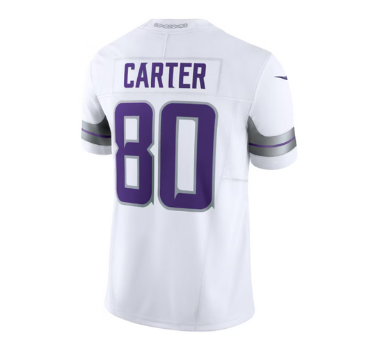 MN.Vikings #80 Cris Carter Alternate Vapor F.U.S.E. Retired Player Limited Jersey - White American Football Jerseys