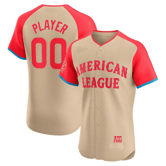 Custom American League 2024 All-Star Game Elite Pick-A-Player Jersey - Cream Baseball Jerseys