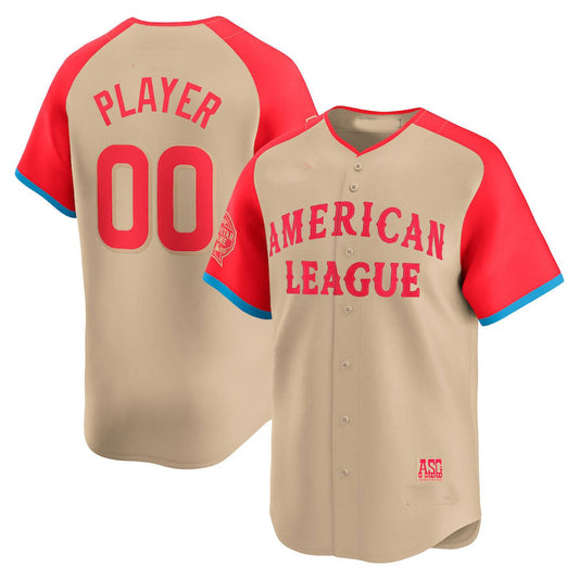 Custom American League 2024 All-Star Game Limited Pick-A-Player Jersey - Cream Baseball Jerseys