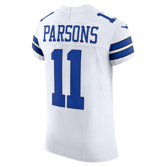 D.Cowboys #11 Micah Parsons Vapor F.U.S.E. Elite Jersey - White American Football Jerseys