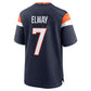 D.Broncos #7 John Elway Alternate Retired Player Game Jersey - Navy American Football Jerseys