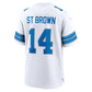 D.Lions #14 Amon-Ra St. Brown Game Jersey - White American Football Jerseys