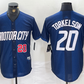 Detroit Tigers #20 Spencer Torkelson Number 2024 Navy City Connect Cool Base Limited Stitched Baseball Jerseys
