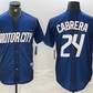 Detroit Tigers #24 Miguel Cabrera Navy 2024 City Connect Cool Base Limited Stitched Baseball Jersey