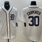 Detroit Tigers #30 Kerry Carpenter White Cool Base Stitched Baseball Jerseys