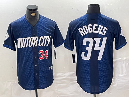 Detroit Tigers #34 Jake Rogers 2024 Navy City Connect Cool Base Limited Stitched Baseball Jersey