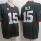 G.Bulldogs #15 Carson Beck Black Stitched Jersey College Jerseys