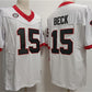G.Bulldogs #15 Carson Beck White Stitched Jersey College Jerseys