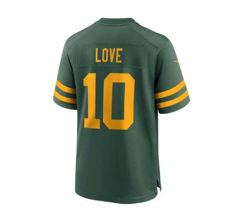 GB.Packers #10 Jordan Love Green Game Jersey Stitched American Football Jerseys