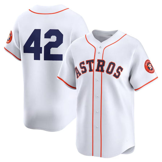 Houston Astros 2024 #42 Jackie Robinson Day Home Limited Jersey – White Stitches Baseball Jerseys