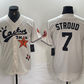 Houston Astros #7 CJ Stroud Cream Cactus Jack Cool Base Jersey Baseball Jerseys