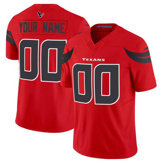 H.Texans Active Player Custom Red 2024 Alternate Vapor F.U.S.E. Limited Football Stitched Jersey